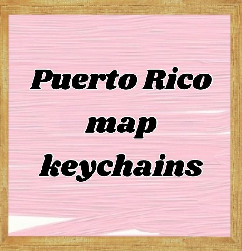 keychains /Puerto Rico map