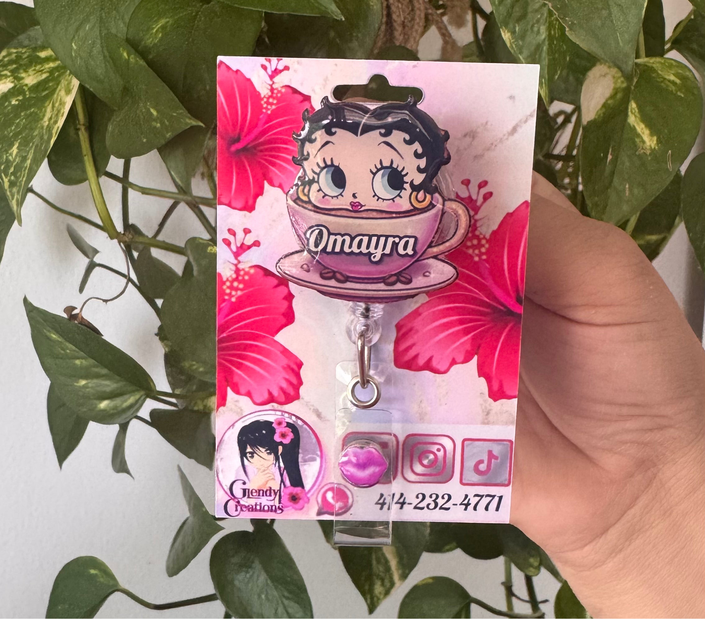 Betty Boop / id badge – Glendy's Creations Betty Boop / id badge – Glendy's Creations