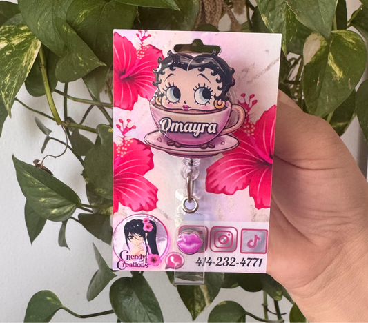 Betty Boop id badge