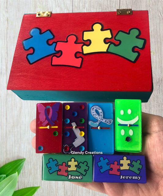 🧩 Set de Dominó Personalizado – Conciencia del Autismo