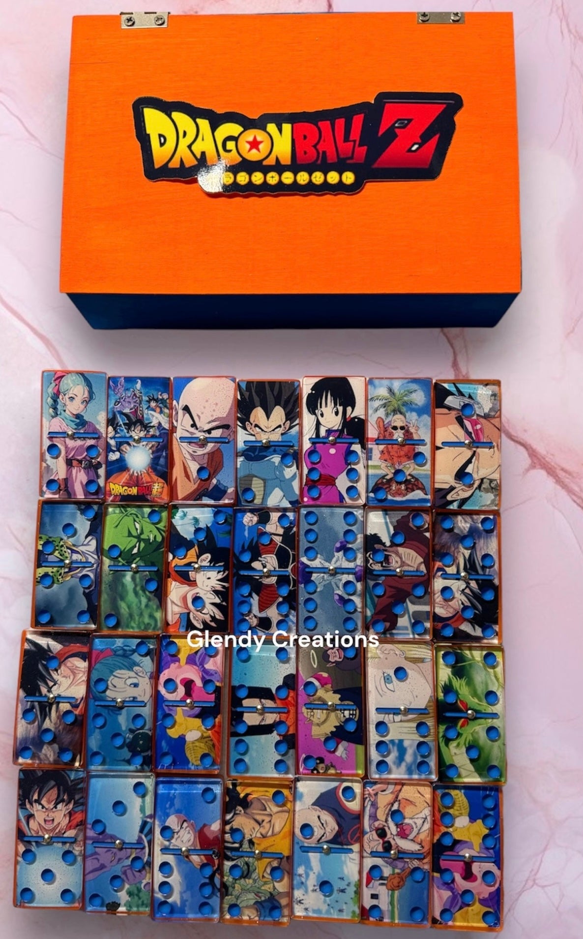 Dominos personalizados con los personajes de Dragón Ball Z