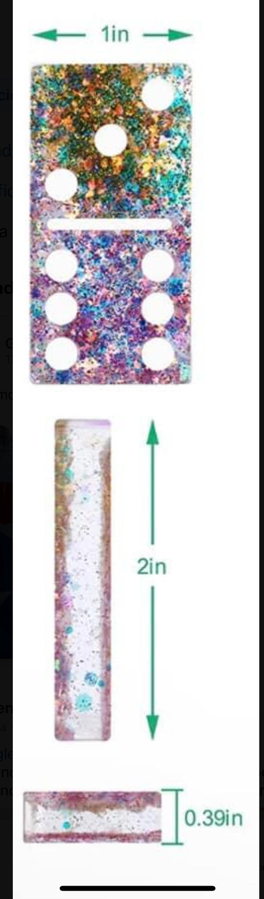 Double 6 dominoes with the flag of Guatemala and Puerto Rico