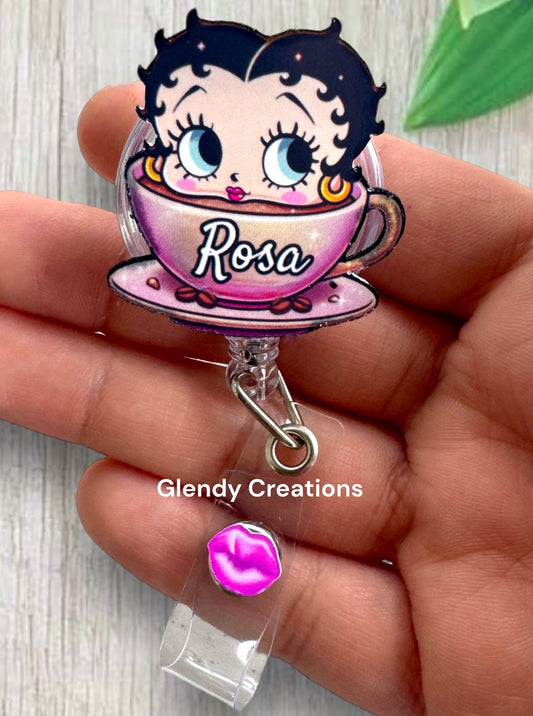 Betty Boop id badge