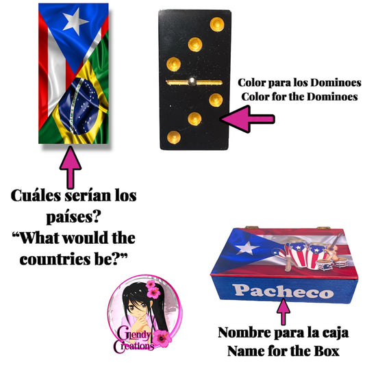 Choose 2 flags for your custom dominoes.(Double 6)