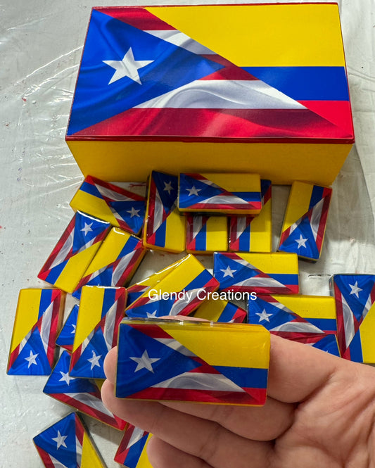 Customize the Double 6 Domino set, you can choose 2 different flags