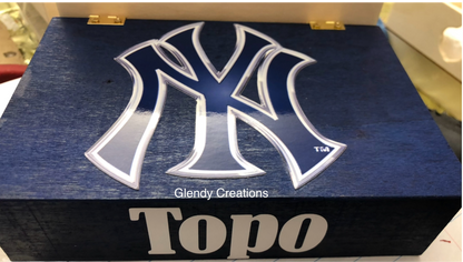 Custom Yankee team dominoes doble 6 choose your favorite player