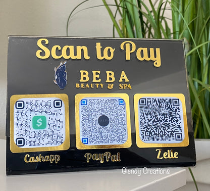 Personalized Multi Business Payment QR Code Sign