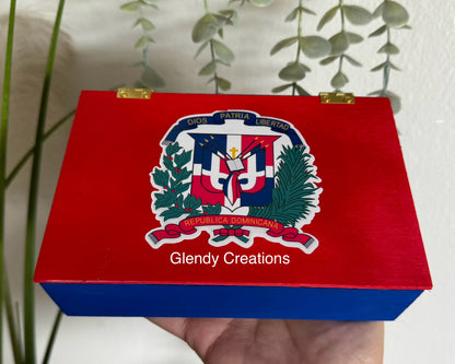 Dominoes con la bandera de República Dominicana