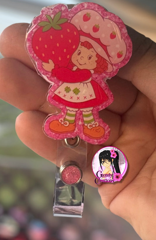 Badge Holder/Strawberry Shortcake