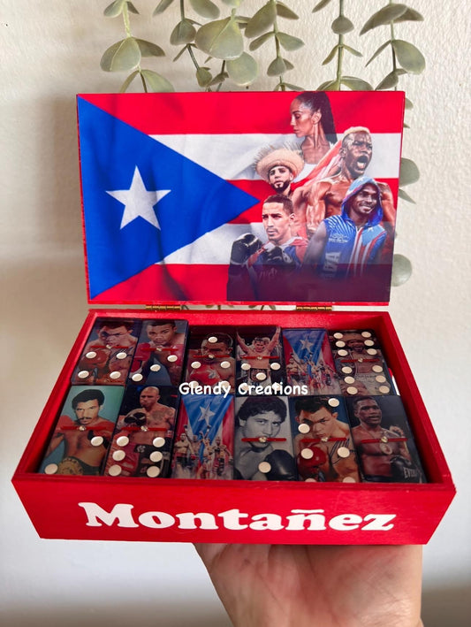 personalized boxing dominoes/boxeo