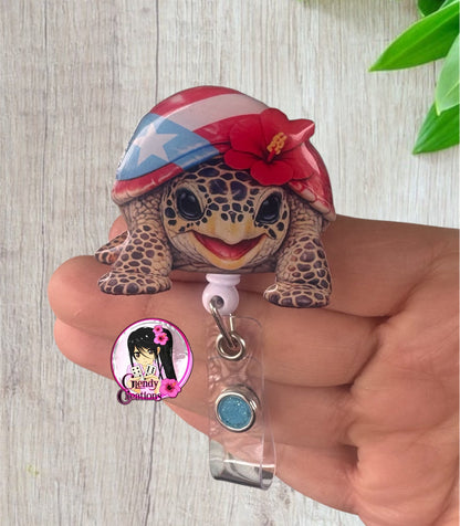 Badge ID Boricua – Tortuga Carey Caribeña