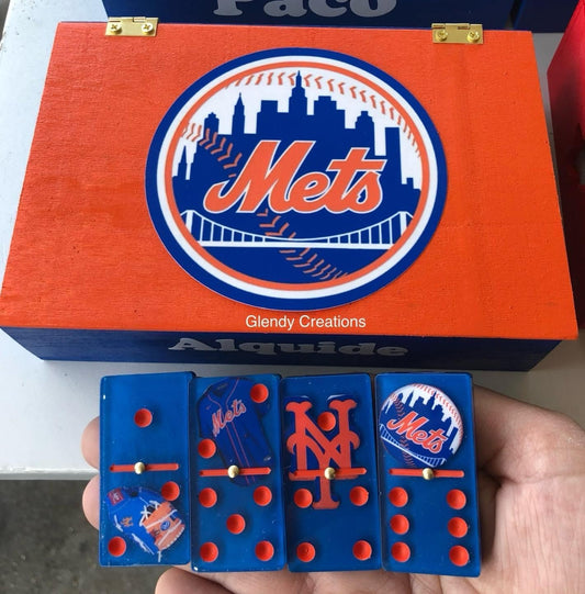 Set de Dominoes con motivo de el equipo de los Mets