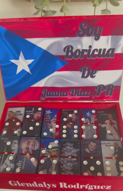 Domino games with the salceros you can personalize it with your favorite artists. (Importantly, the Domino set features 28 different artists)🚨(4-week delivery time)🚨