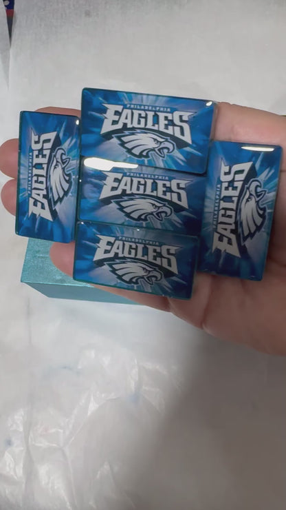 double 6 dominoes of the philadelphia eagles team