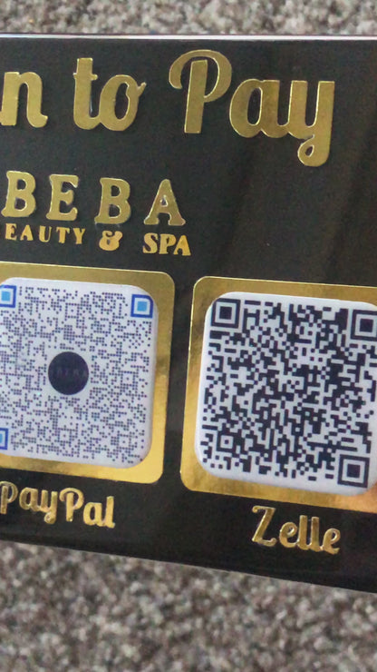 Personalized Multi Business Payment QR Code Sign